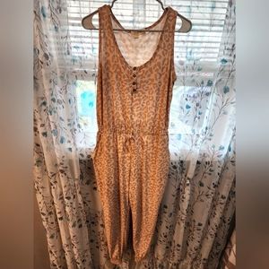 Leopard print romper